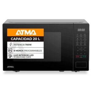 ATMA MICROONDAS 20L DIG. 700W NEGRO