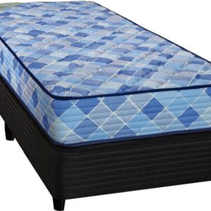 Sommier Y Colchón Real 1 Plaza 80X190 - Espuma Alta Densidad, Matelassé - TAURUS